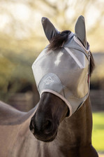 LeMieux Armour Shield Pro Half Fly Mask in Grey - Lifestyle