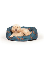 Danish Design Woodland Stag Deluxe Slumber Dog Bed in Blue