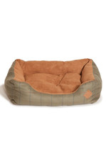 Danish Design Tweed Snuggle Dog Bed in Green