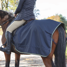 Shires Tempest Original Waterproof Exercise Sheet -Navy