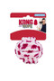 KONG Puppy Rope Ball Dog Toy - pink