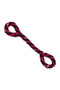 KONG Signature Rope Double Tug Dog Toy in Red/Black