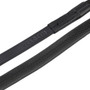 Velociti LUSSO Nylon Insert Rubber Grip Reins - Black
