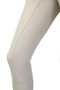 Hy Equestrian Ladies Arctic Polar Softshell Full Seat Breeches in Beige - inside leg grip