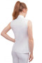Hy Equestrian Ladies Sophia Sleeveless Show Shirt in White - back