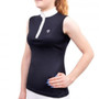 Hy Equestrian Ladies Sophia Sleeveless Show Shirt in Navy - front