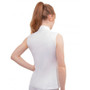 Hy Equestrian Ladies Sophia Sleeveless Show Shirt in White - back