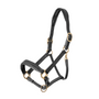 Velociti GARA Leather Travel Headcollar - Black