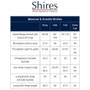 Shires Size Chart