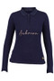 Aubrion Ladies Team Long Sleeve Polo Shirt - Navy - Front