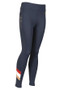Aubrion Childrens Team Shield Riding Tights - Navy - Side