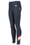 Aubrion Childrens Team Shield Riding Tights - Navy - Front