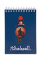 Hy Equestrian Thelwell Collection A6 Notepad in Navy.