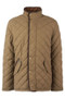 Barbour Mens Waterproof Shoveler Quilt Jacket in Clay - Front