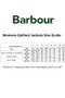 Barbour Ladies Cavalry Polarquilt Size Guide