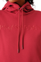 PS of Sweden Ladies Angela Hoodie in Chilli Red - Hood Detail