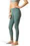 Ariat Ladies EOS Lumina Full Seat Tights in Silver Pine - side