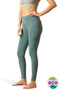 Ariat Ladies EOS Lumina Full Seat Tights in Silver Pine