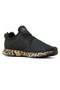 Ariat Ladies Fuse Lace Trainers in Black Mesh/Leopard Print - inside