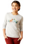 Ariat Youth Winter Fashion Long Sleeve T-Shirt in Heather Grey