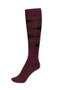 Pikeur Knee High Checked Socks in Mulberry - Front