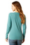 Ariat Ladies Silhouette Long Sleeve T-Shirt in Arctic - back