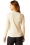 Ariat Ladies Peonies Long Sleeve T-Shirt in Oatmeal Heather - back