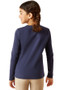 Ariat Youth Love Long Sleeve T-Shirt in Navy Heather - back
