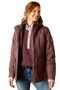 Ariat Ladies Sterling Insulated Waterproof Parka in Raisin - front
