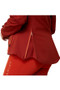 Ariat Ladies Coastal Waterproof Jacket in Fired Brick - back flap
