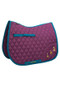 Hy Equestrian Thelwell Collection Pony Friends Saddle Pad in Imperial Purple/Pacific Blue