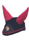 Little Rider Childrens Riding Star Collection Fly Veil in Navy/Burgundy - front