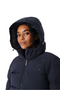 PS of Sweden Ladies Unni Puffer Jacket - Navy - Hood Detail