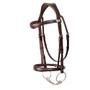 Henry James Saddlery Cavesson Bridle - Havana - Front