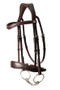 Henry James Saddlery Dressage Bridle - Havana - Removed Flash