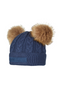 LeMieux Mini Double Pom Pom Beanie in Atlantic