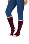 LeMieux Adult Sophie Stripe Fluffies in Navy - Modelled