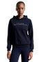 Tommy Ladies Metallic Logo Graphic Hoodie in Desert Sky - front