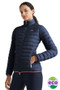 Tommy Ladies Light Re-Down Jacket  in Desert Sky - front eco