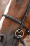 Premier Equine Mossimo Cavesson Bridle - Black - noseband