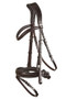 Premier Equine Favoloso Anatomic Bridle with Crank Noseband - Dark Brown - Bridle