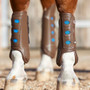 Premier Equine Air Cooled Carbon Tech Eventing Boots in Brown Front - Lifestyle