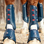 Premier Equine Air Cooled Carbon Tech Eventing Boots - Navy Front - Lifestyle