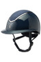 EQx Kylo Riding Helmet With Wide Peak - Navy Gloss/Navy Sparkly/Pewter - Side
