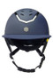 EQx Kylo MIPS Riding Helmet With Wide Peak - Navy Matte/Pewter Trim - Front
