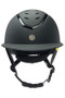EQx Kylo MIPS Riding Helmet With Wide Peak - Black Matte/Black Trim - Front