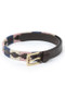 Aubrion Drover Skinny Polo Belt - Navy/Pink/Natural