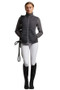 Premier Equine Ladies Elena Hybrid Technical Riding Jacket in Anthracite Grey - front