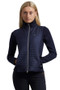 Premier Equine Ladies Elena Hybrid Technical Riding Jacket in Navy - front