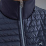 Premier Equine Ladies Elena Hybrid Technical Riding Jacket in Navy - collar
